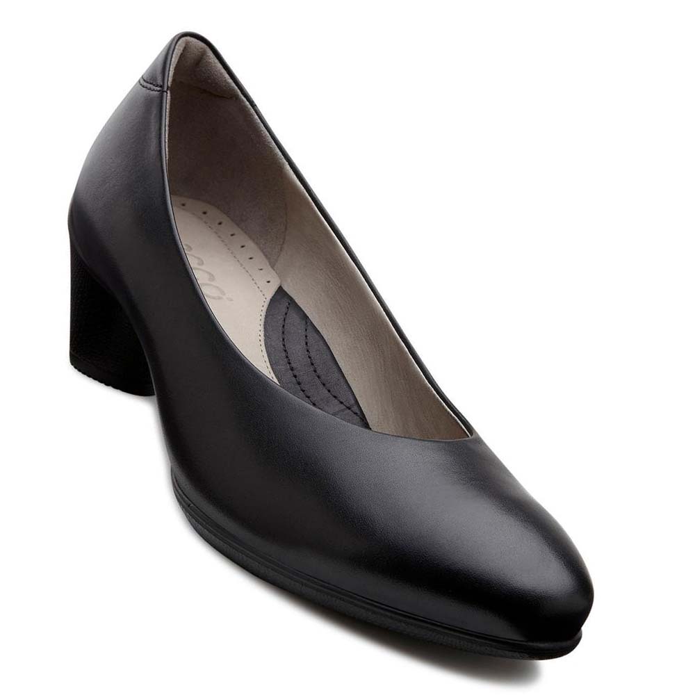 Women's Ecco Sculptured 45 Plain Pumps Black | Canada 159PJJ